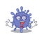 Super Funny Geek biohazard viruscorona cartoon character design