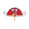 Super Funny Geek smart chinese folding fan mascot cartoon style