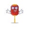 Super Funny Geek smart chinese lantern mascot cartoon style