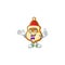 Super Funny Geek smart christmas hat cookies mascot cartoon style