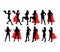 Super Girl Activity Silhouettes