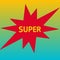 Super graphic design clipart sticker