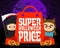 Super Halloween price design background