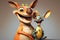 Super Happy Kangaroo: A Delightful Pixar Style Cartoon with High Detail