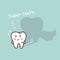 Super health cartoon tooth