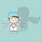 Super health cartoon tooth dentist