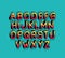 Super hero alphabet font vector design