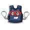 Super hero bulletprof vest in the cartoon shape