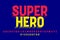 Super Hero comics style font