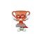 Super hero cup bronze trophy for win collection.