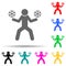 Super hero freeze multi color style icon. Simple glyph, flat  of special human powerful icons for ui and ux, website or