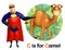 Super hero pointing Camel