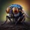 Super Macro of a Fly\\\'s Eyes, AI Generated
