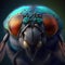 Super Macro of a Fly\\\'s Eyes, AI Generated