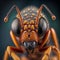 Super Macro of a Wasp\\\'s Eyes,Generated by AI