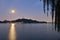 Super Moon and The White Dagoba on Qionghua Island