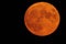 Super orange full moon at night