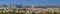 Super panoramic view of Hyderabad city, sixth most populous urban agglomeration in India, on Dece