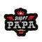 Super Papa - t-shirt print with spanish text. Happy father`s day