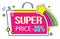 Super price 35 off discount, sticker, label, price tag, good discount offer, promo action