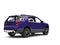 Super purple modern SUV car - tail light shot