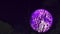 Super purple moon rise back on silhouette dry tree on the night sky