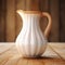 Super Realistic 3d White Pitcher With Precise Detailing