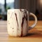 Super Realistic Chocolate Dripping Mug With Photobashing Style