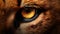 Super Realistic Lion Eye: Detailed Rendering With Powerful Symbolism