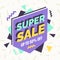 Super sale banner, Retro edition.