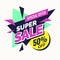 Super sale banner, Retro edition.