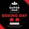 Super sale boxing day banner design