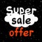 Super sale discount offer symbol