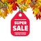 Super sale label. Limited offer.