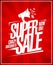 Super sale now on, crazy discounts poster design