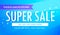 Super sale promotional banner template design