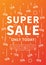 Super Sale Only Today vector banner