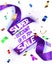 Super sale vector illustration with cut textured ribbon and flying confetti