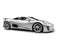 Super silver elegant sports car