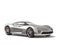 Super silver moderns super sports car - beauty shot