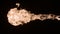 Super Slow Motion Shot of Fire Flame Isolated on Black Background