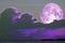 super snow moon backâ€‹ night sky silhouette cloud6