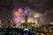 Super Sonic Firework Celebration show on January1,2018 during Bangkok Countdown 2018 at CentralWorld Square,Ratchaprasong Intersec