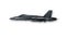 Super sonic jet, military aircraft on white background, side view