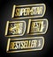 Super star, best seller, number one sale stickers