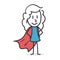 Super stick girl, entrepreneurial and decisive girl