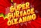 Super Surface Cleaning - Comic book style words.