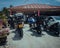 Super Tenere motorcycles  parking together during gathering