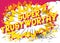 Super Trustworthy - Vector illustrated comic book style phrase.
