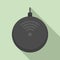 Super wireless charger icon, flat style